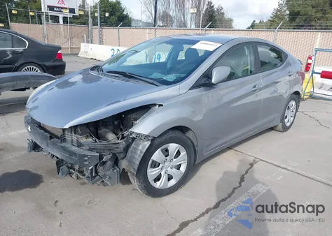 2016 Hyundai Elantra Se z USA, uszkodzony, nr VIN 5NPDH4AE0GH710010